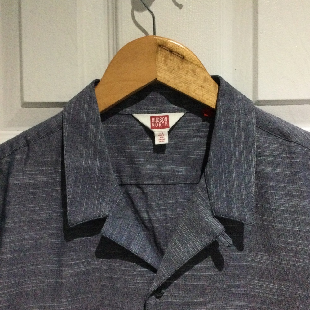 NWOT Hudson North Cotton Button Down Shirt - Picture 3 of 5